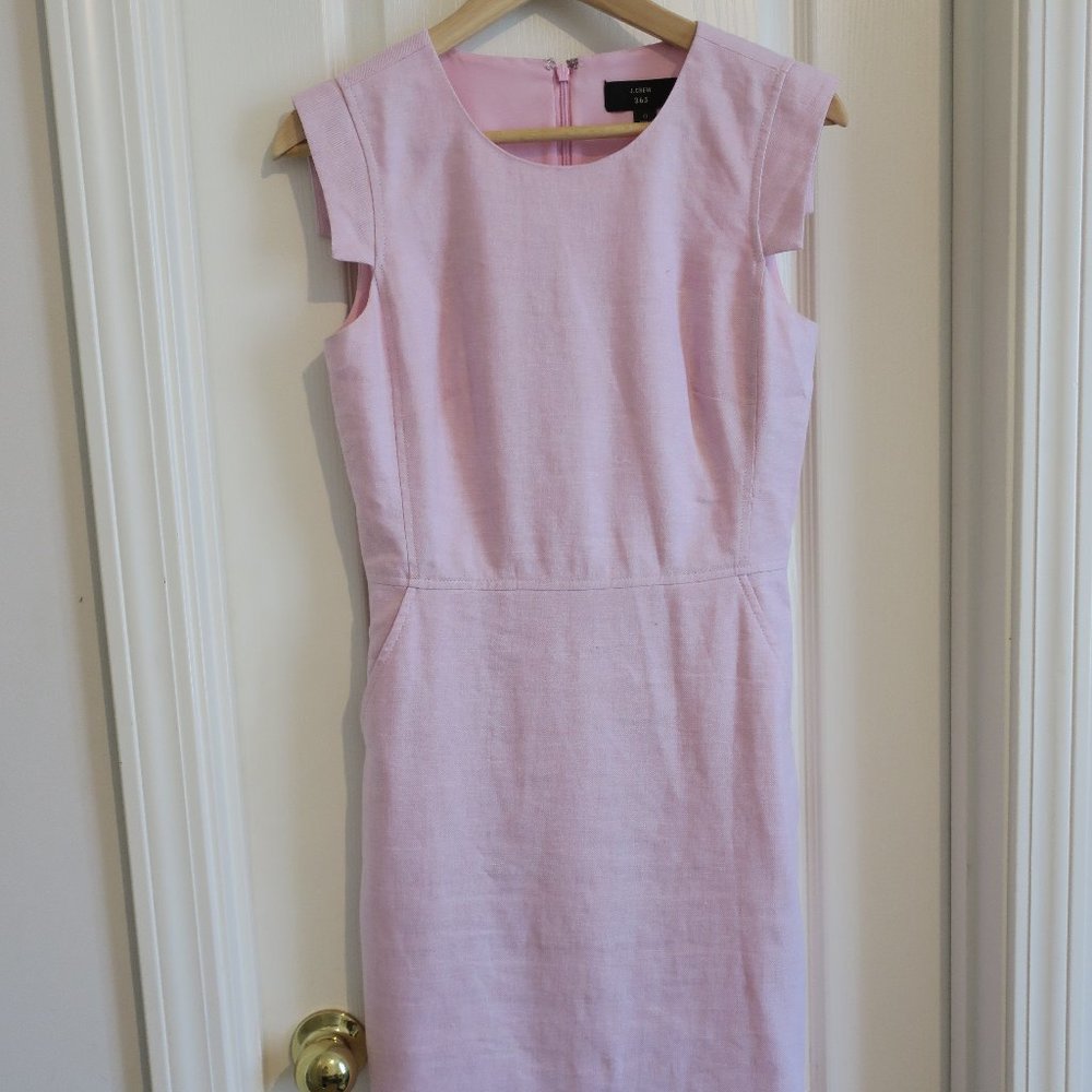 J.Crew Linen Blend Resume Dress Worn Once Size 0
